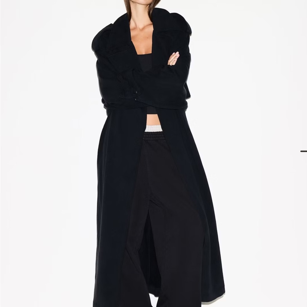 NWT Skims Boyfriend Fleece Trench Coat